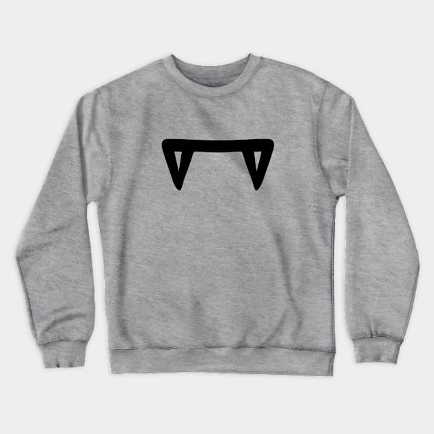 Monster Mouth - Vampire Crewneck Sweatshirt by helengarvey